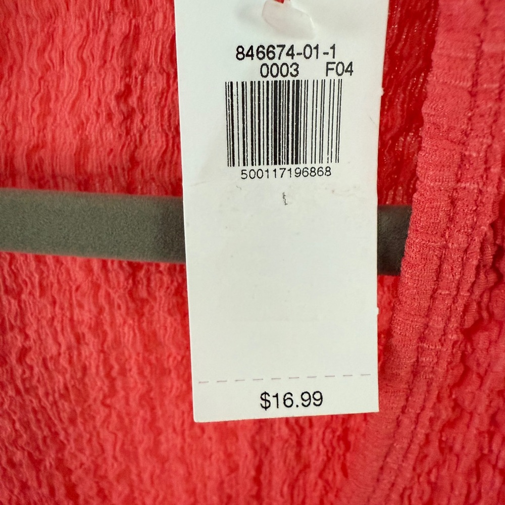 Old Navy Bright Coral Short Sleeve Top - Picture 3 of 4